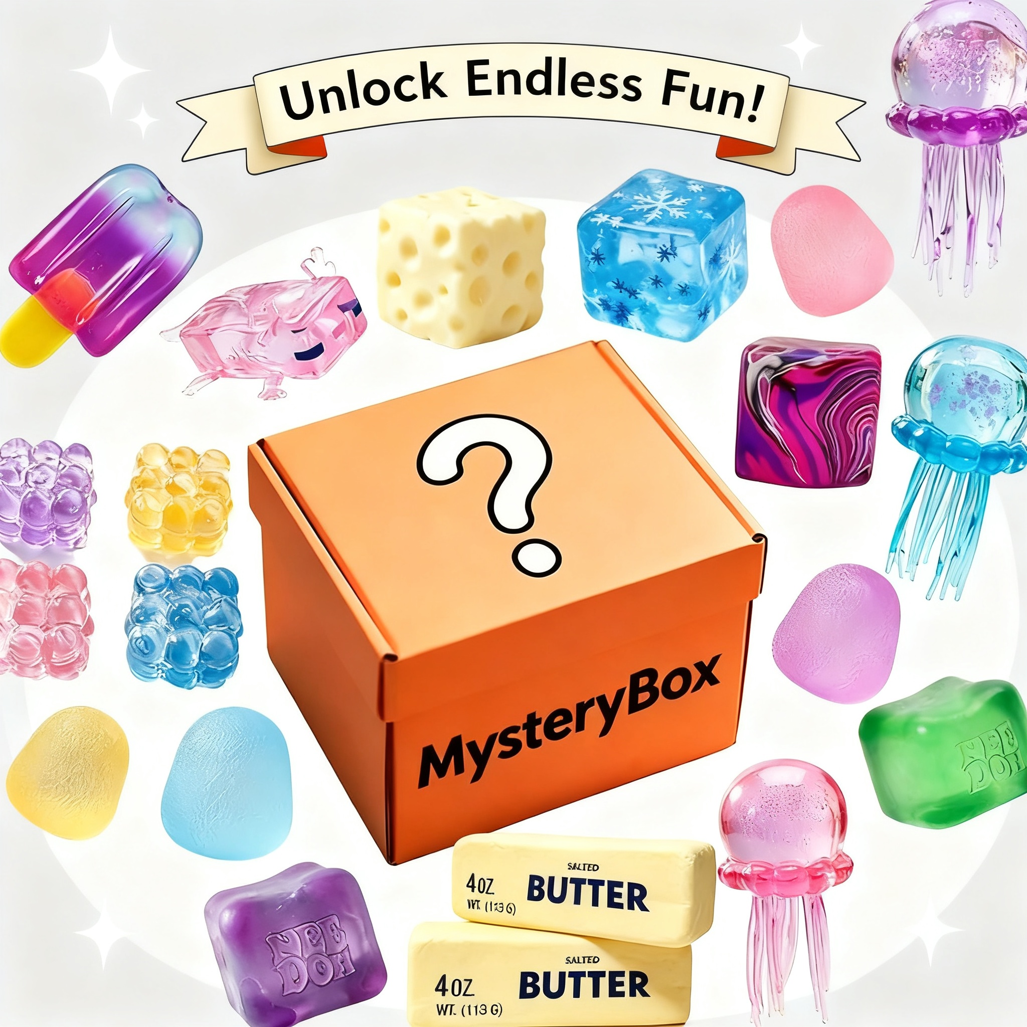 Mystery Box Blind Bag - Squeeze Blind Box Cute Random Soft