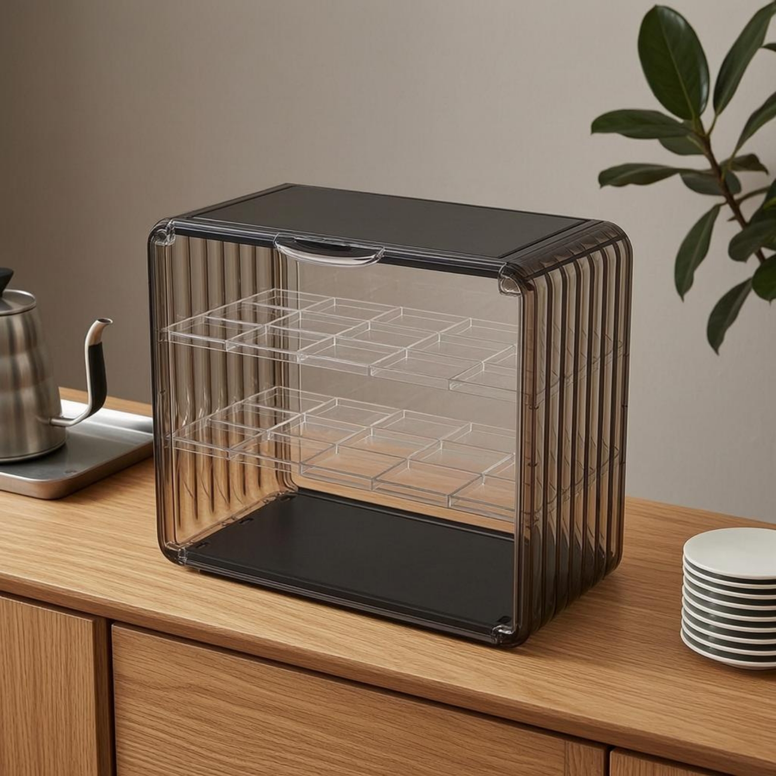 Acrylic Cup Storage Rack Trans - Display Case Acrylic recensie en prijs