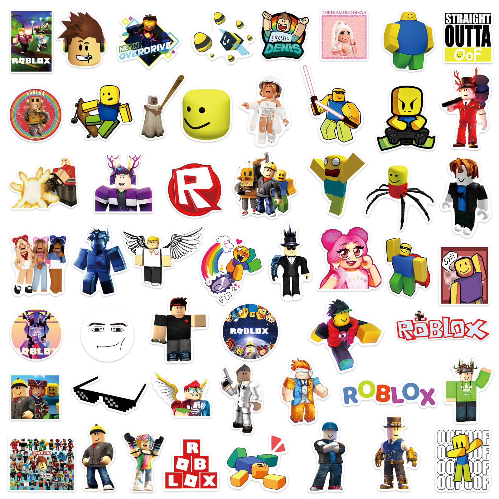 50pcs Roblox Unique Waterproof - Vinyl Figure Blank recensie en prijs