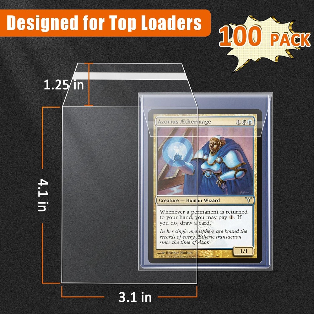 100 Pack Top Loader Sleeves, U - Card Top Loader recensie en prijs