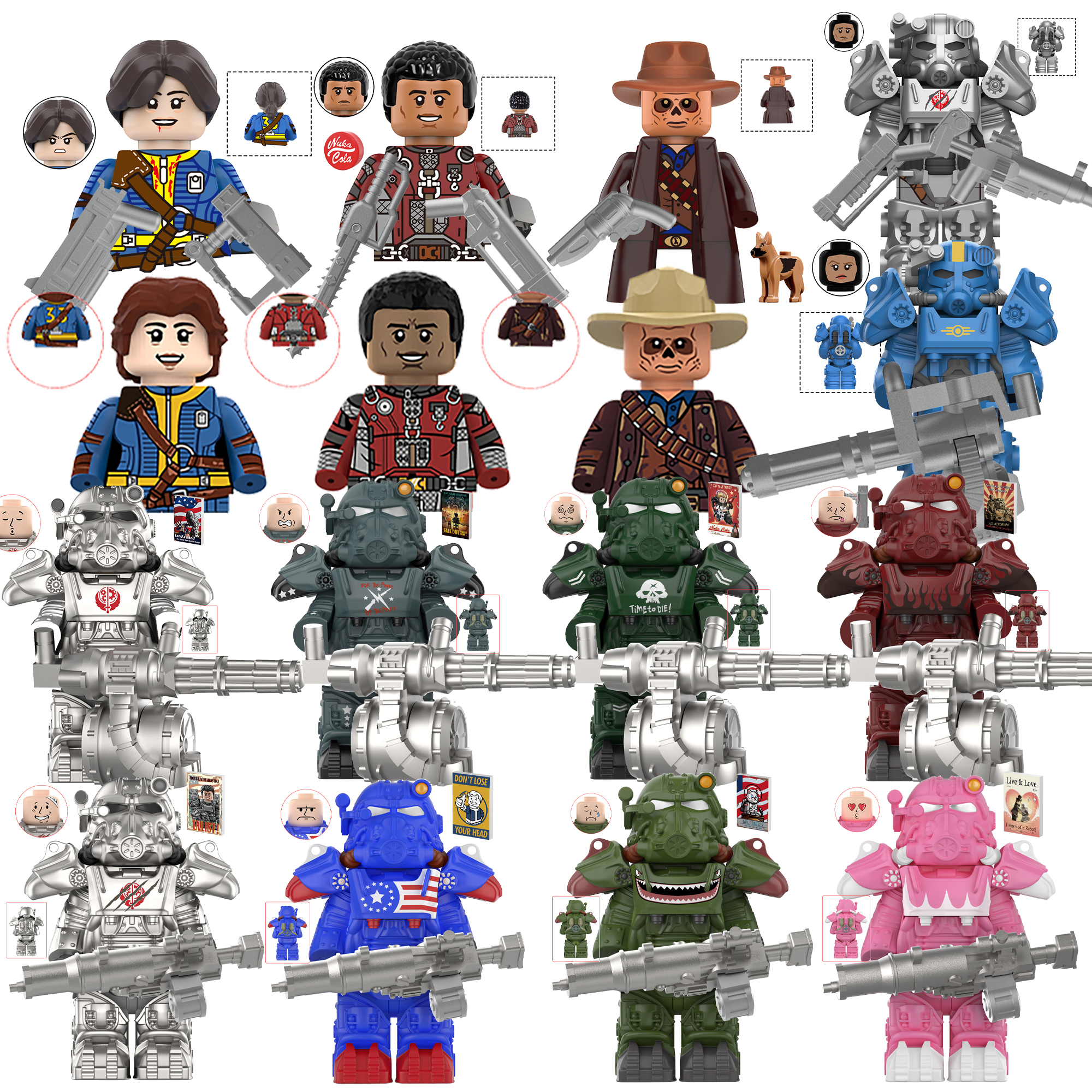 New BoS Game T60 Power Armor A - Lego Minifigure Holder recensie en prijs