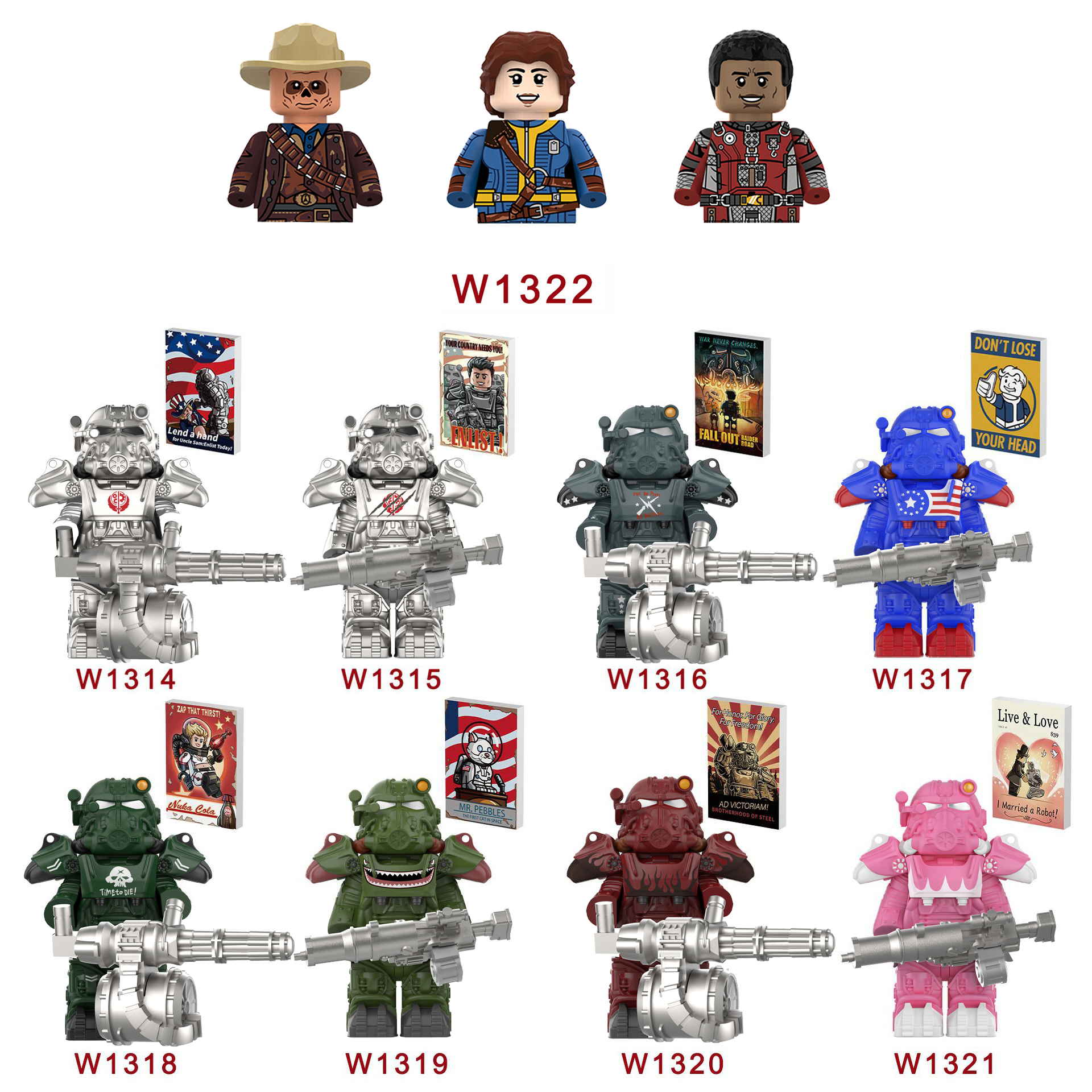New BoS Game T60 Power Armor A - Lego Minifigure Holder recensie en prijs