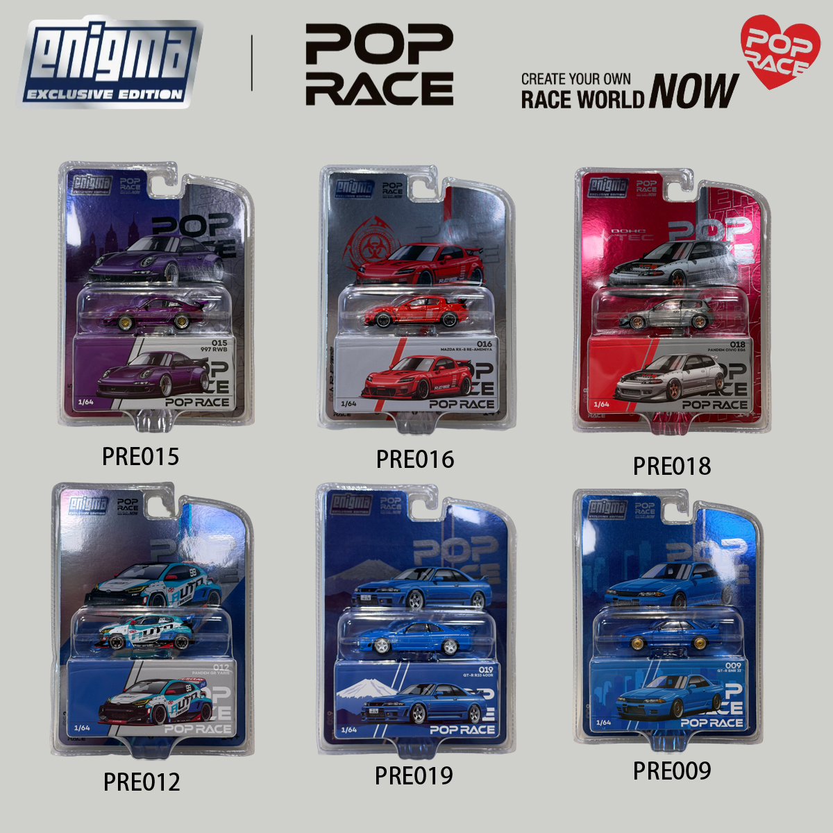 POP RACE 1:64 Blister Pack Set - Die Cast Car 1 64 recensie en prijs