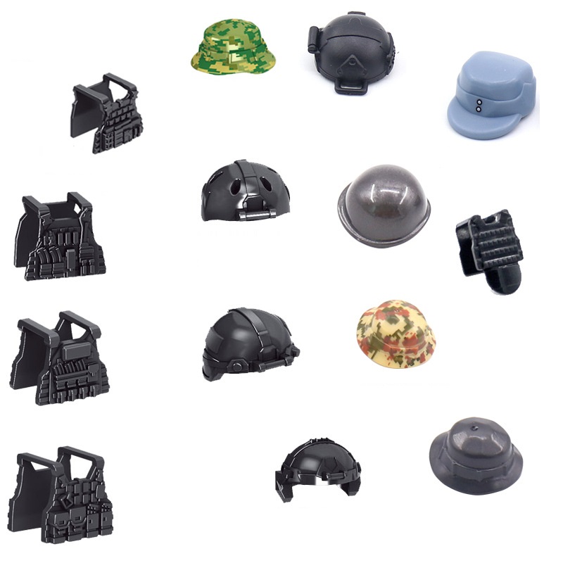 5PCS Soldier Helmet Tactical V - Lego Minifigure Holder recensie en prijs