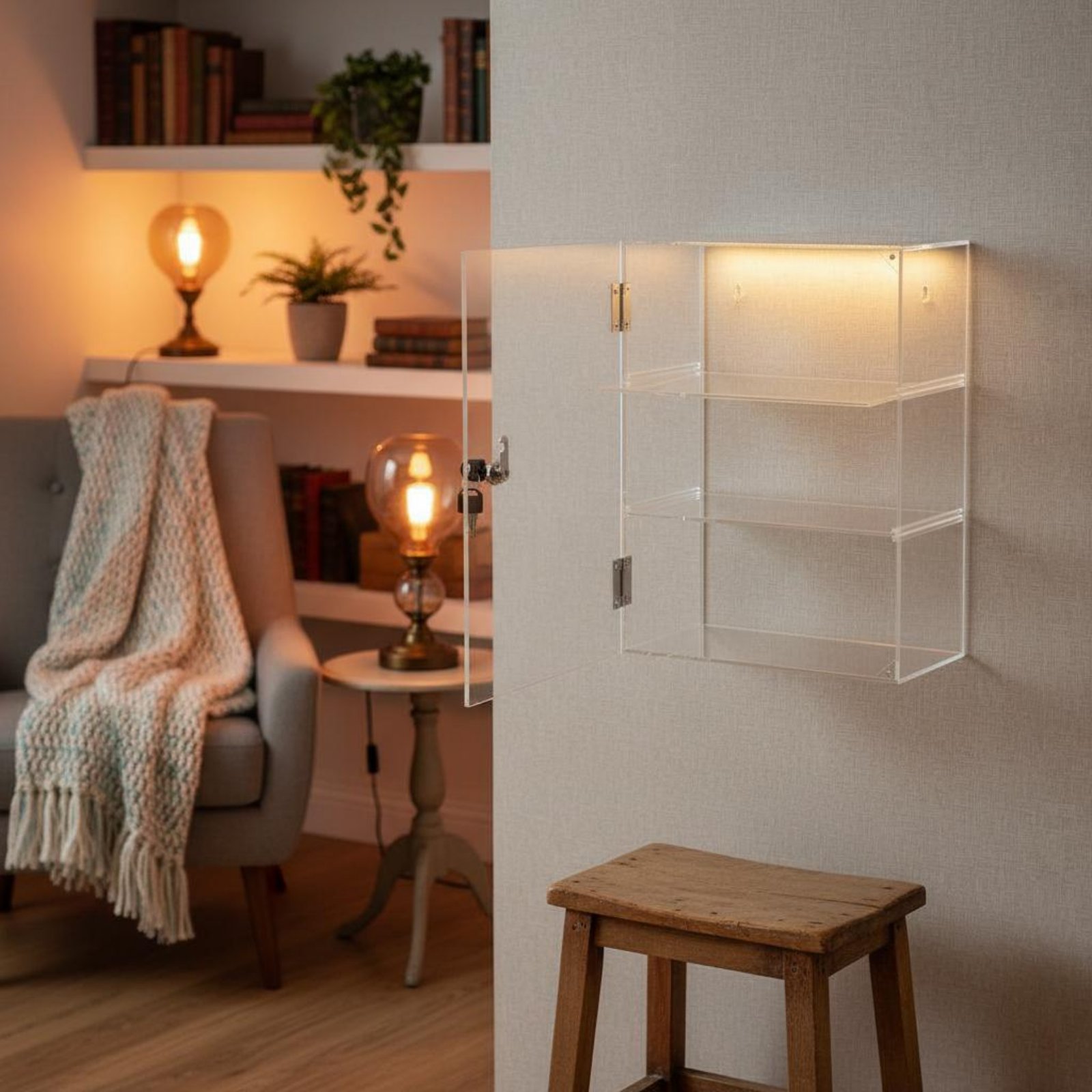 Locking Acrylic Display Case L - Display Case Acrylic recensie en prijs