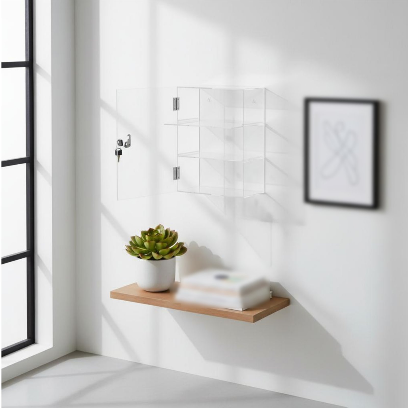 Locking Acrylic Display Case L - Display Case Acrylic recensie en prijs