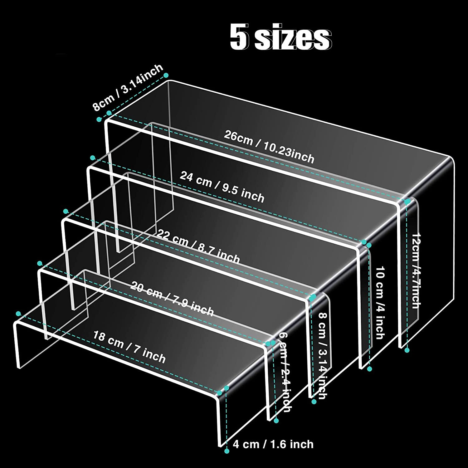 Clear Rectangular Acrylic Disp - Pop Display Shelf recensie en prijs