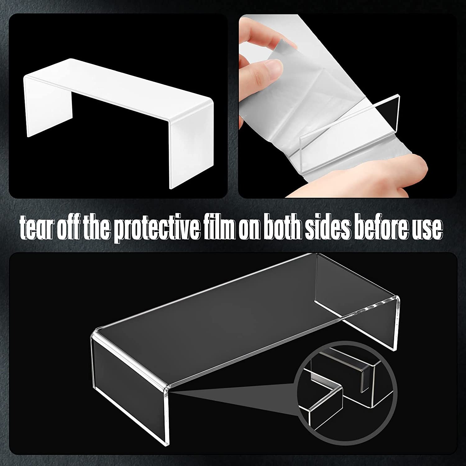 Clear Rectangular Acrylic Disp - Pop Display Shelf recensie en prijs