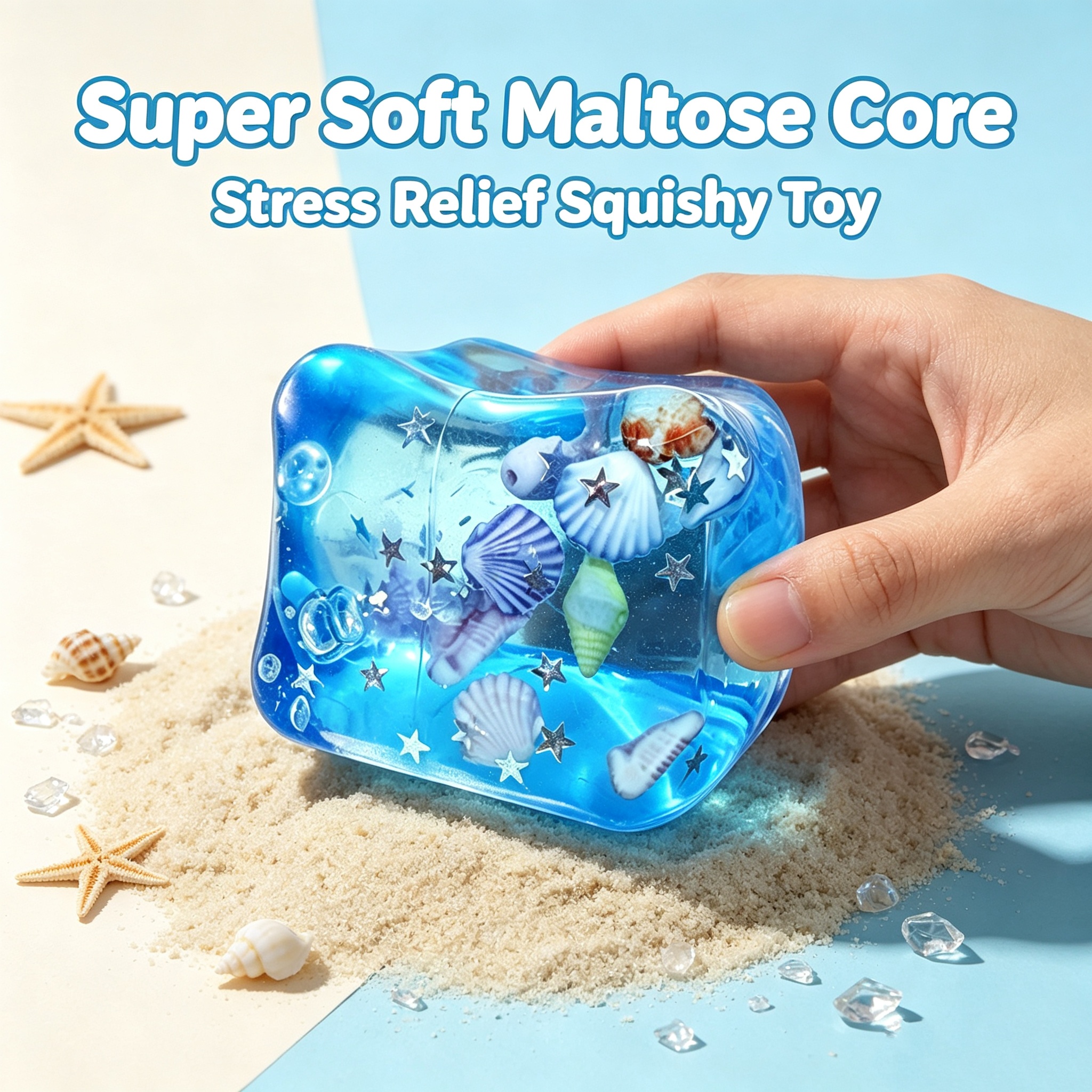 Ocean Shell Squishy Stress Bal - Fidget Cube Original recensie en prijs