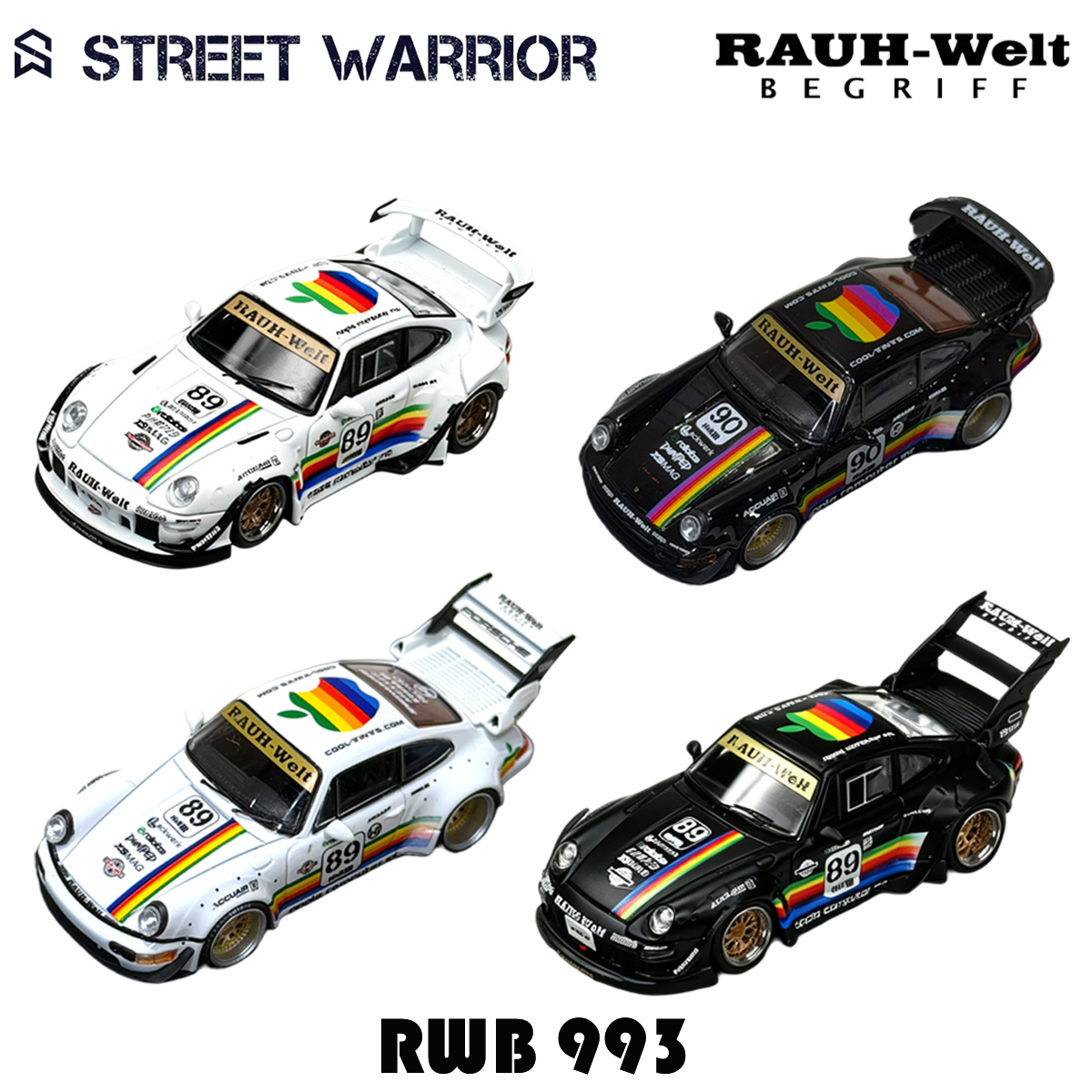 SW In Stock 1:64 RWB 993 Black - Die Cast Car 1 64 recensie en prijs