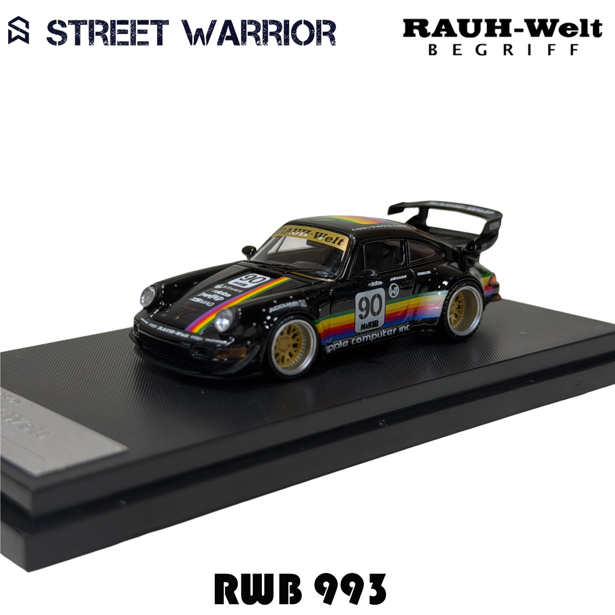 SW In Stock 1:64 RWB 993 Black - Die Cast Car 1 64 recensie en prijs