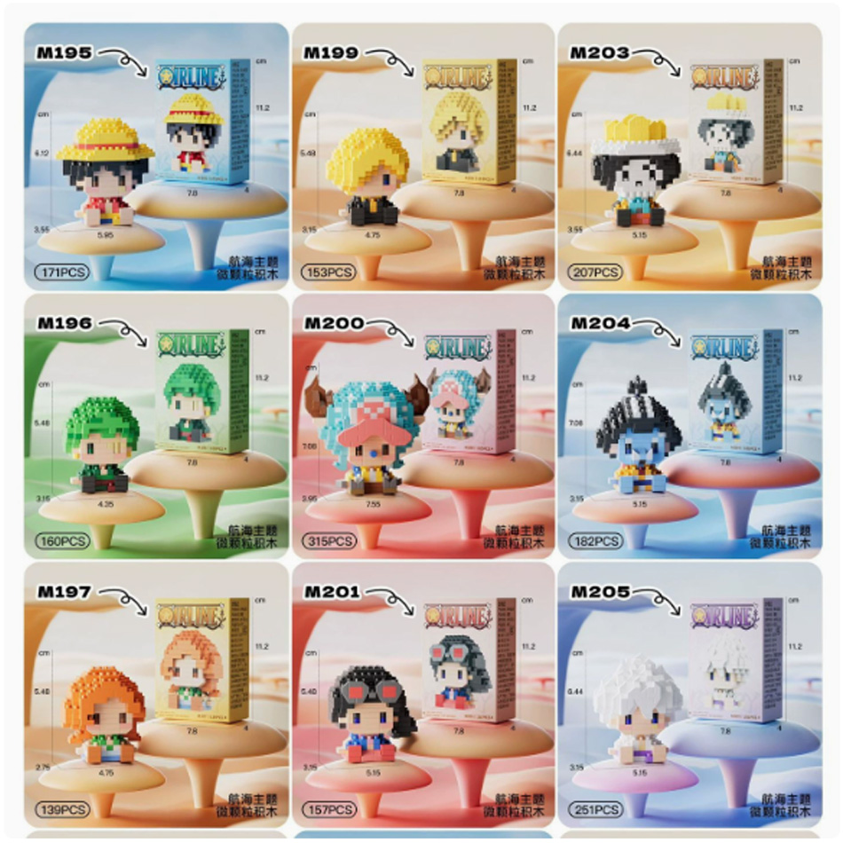 New ONE PIECE Sun God Nika Luf - Building Block Mini recensie en prijs